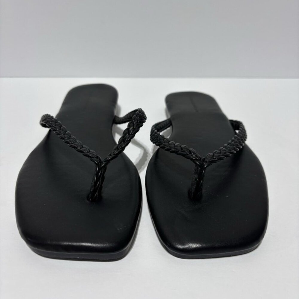 French Connection Women’s Louvre Black Flip Flop Sandals, Size 8 M - Picture 3 of 5